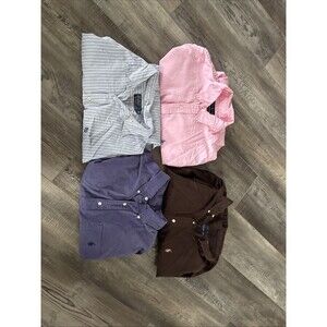 Lot of 4 LS Ralph Lauren  Men’s Button Down Shirts  XL